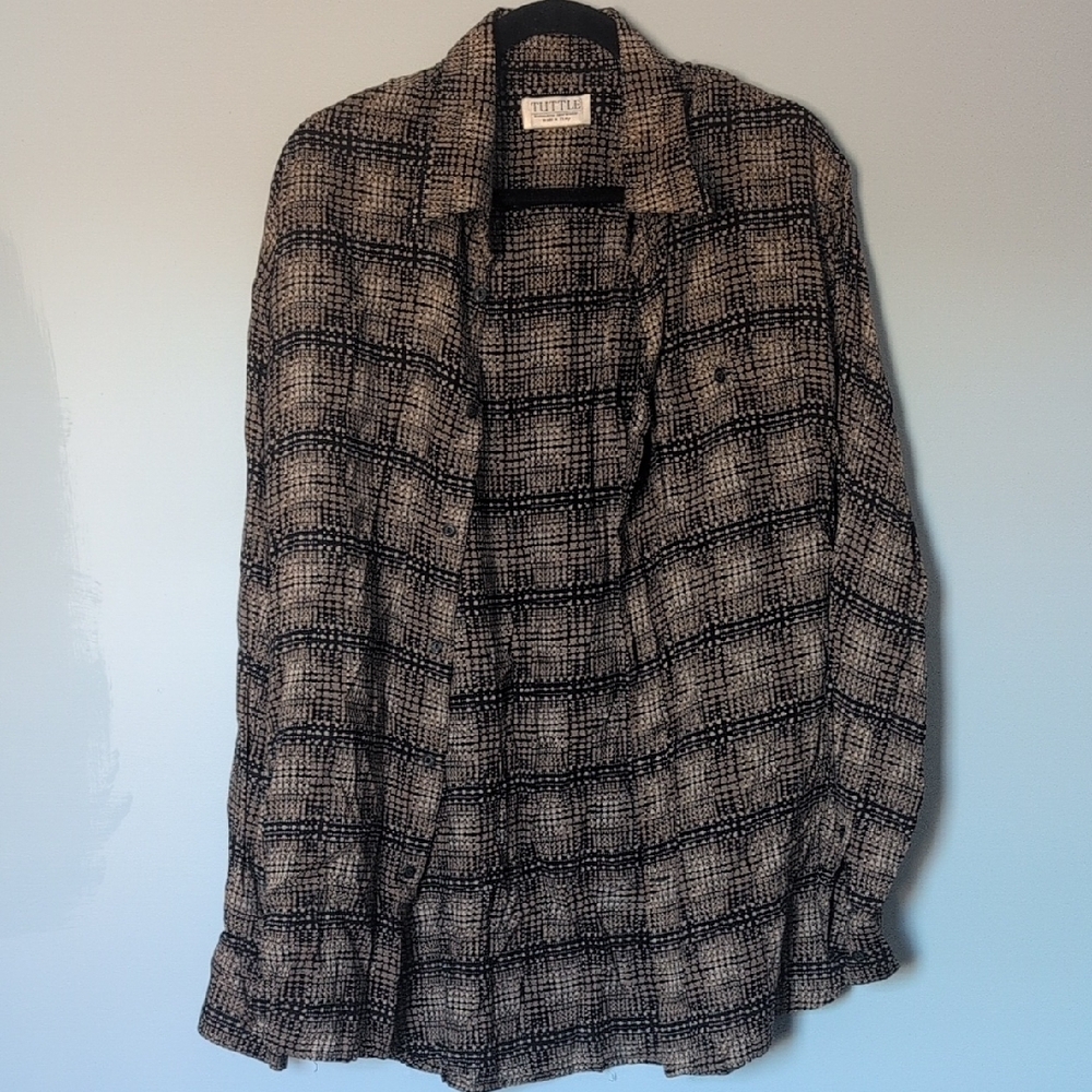 Vintage Black and Tan Shirt